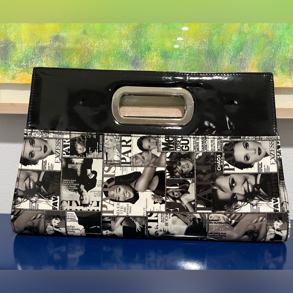Olivia Miller Paris Mens Health Supermodel Magazine Clutch Purse Vintage 90s